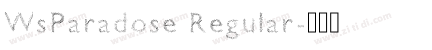 WsParadose Regular字体转换
